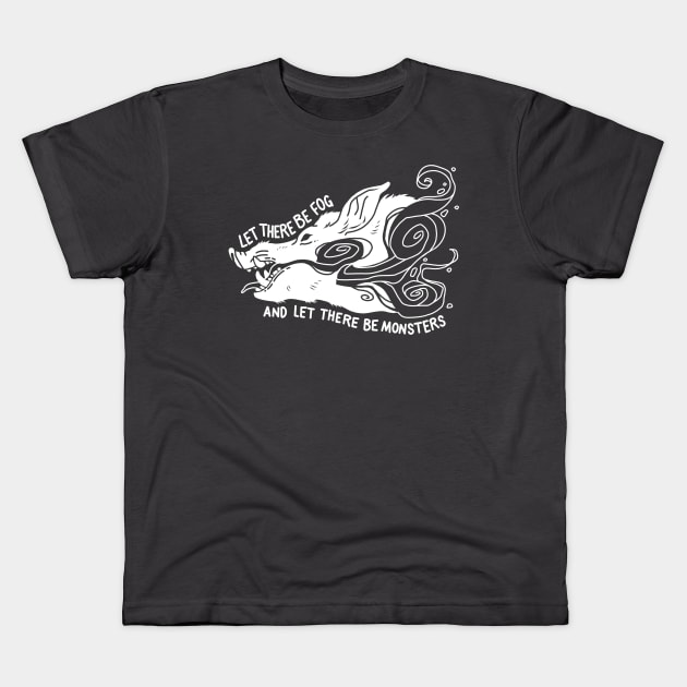 Folk Blessings: Let There be Fog Kids T-Shirt by Fez Inkwright